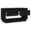 Miniatyrbillede 5 af 11: vidaXL tv-bord 74x34x40 cm massivt fyrretræ sort