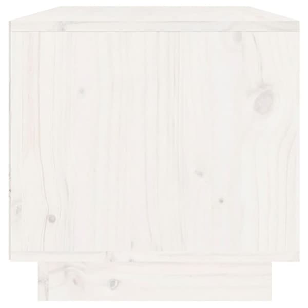 vidaXL TV-benk hvit 60x35x35 cm heltre furu