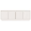 Miniatyrbilde 4 av 9: vidaXL TV-benk hvit 110x34x40 cm heltre furu
