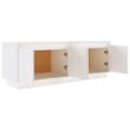 Miniatyrbilde 5 av 9: vidaXL TV-benk hvit 110x34x40 cm heltre furu