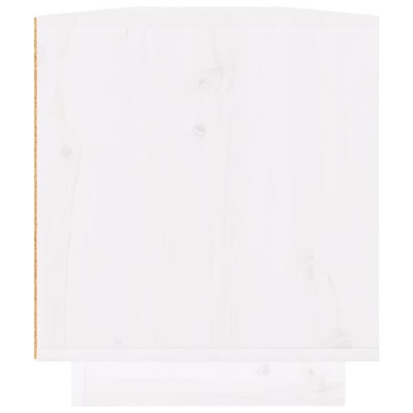 vidaXL TV-benk hvit 110x34x40 cm heltre furu