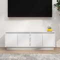 Miniatyrbilde 9 av 9: vidaXL TV-benk hvit 110x34x40 cm heltre furu