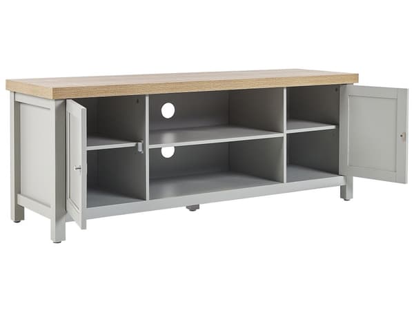 TV-bord med Opbevaring Grå Moderne Design