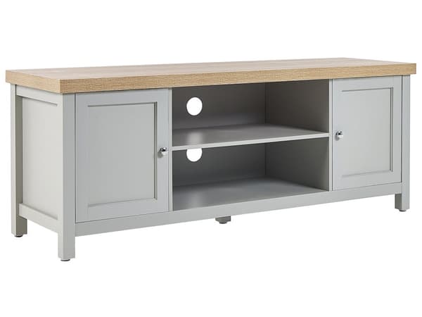 TV-bord med Opbevaring Grå Moderne Design