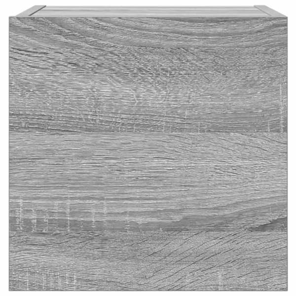 vidaXL væghængtee tv-skab 4 stk. 30,5x30x30 cm grå og sonoma-eg