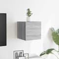 Pikkukuva 4 / 11: vidaXL Seinäkiinnitettävä TV-kaappi harmaa Sonoma 30,5x30x30 cm