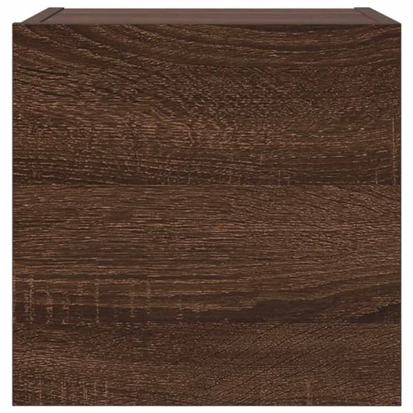 vidaXL Seinäkiinnitettävät TV-kaapit 2 kpl ruskea tammi 30,5x30x30 cm