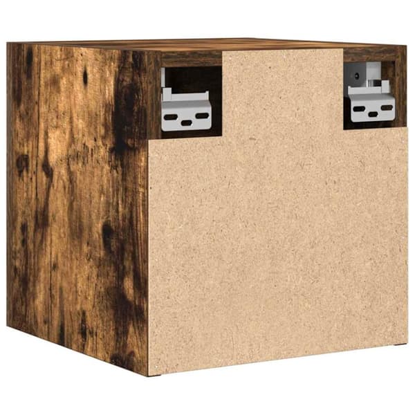 vidaXL væghængt tv-skab 30,5x30x30 cm røget egetræsfarve