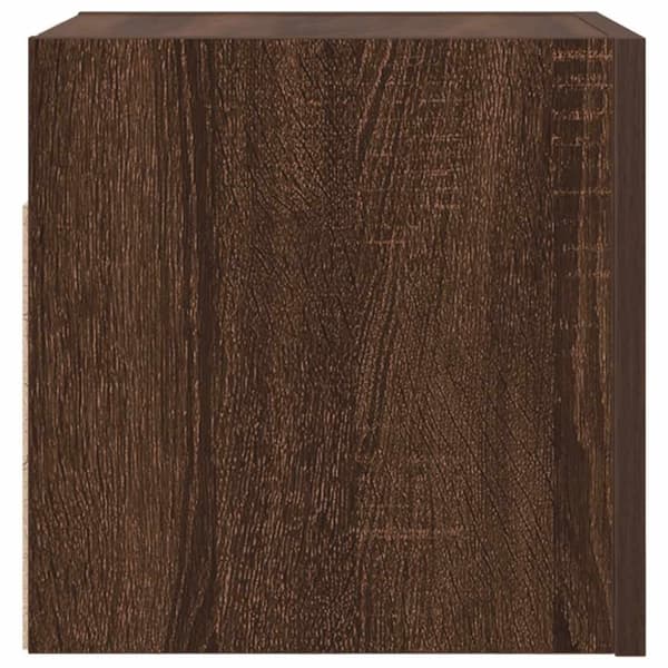 vidaXL Vegghengte TV-benker 4 stk brun eik 30,5x30x30 cm