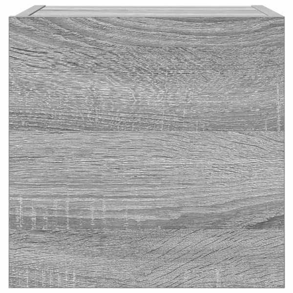 vidaXL Vegghengt TV-benk grå sonoma 30,5x30x30 cm