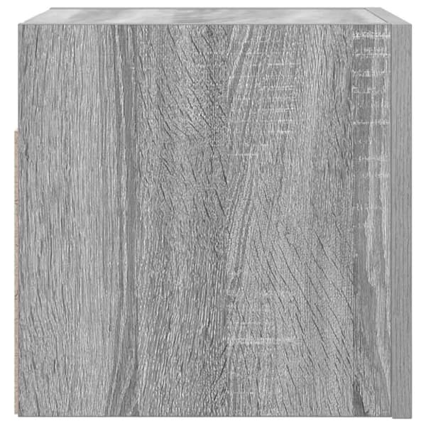 vidaXL Vegghengt TV-benk grå sonoma 30,5x30x30 cm