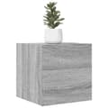 Miniatyrbilde 2 av 11: vidaXL Vegghengt TV-benk grå sonoma 30,5x30x30 cm