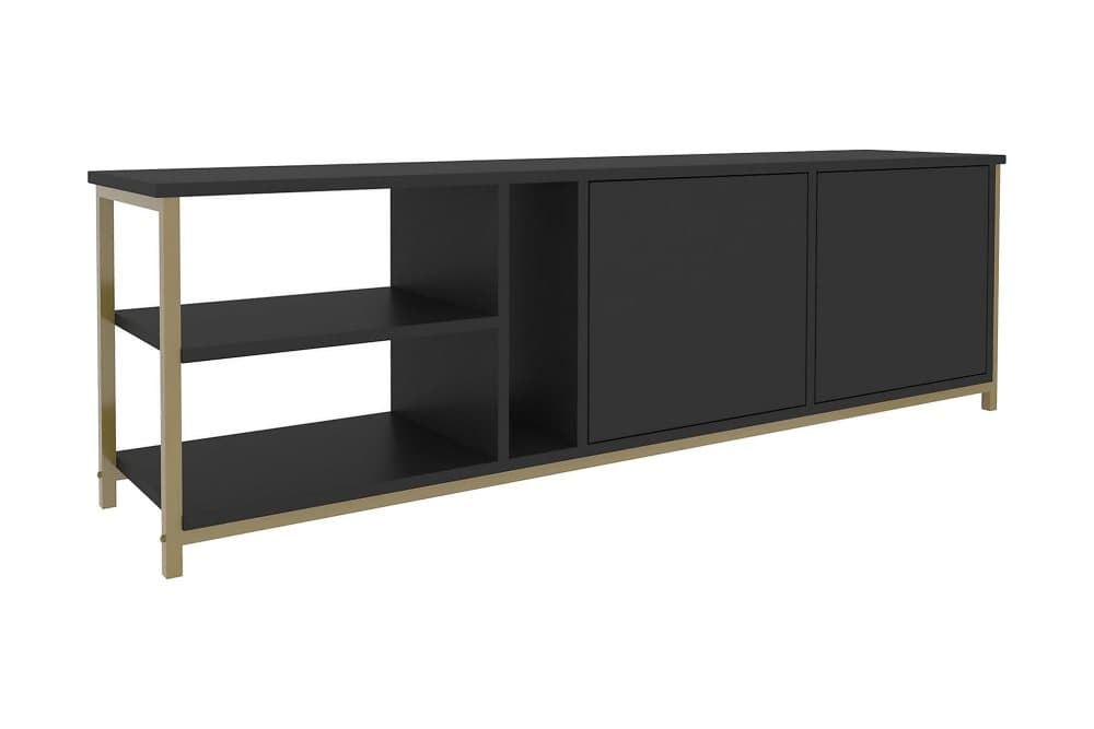 OBURUS Tv-bänk 160x50,8 cm Antracit