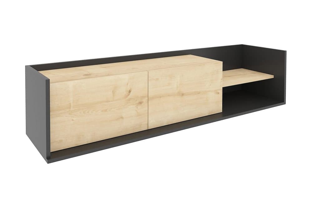 UKHAND Tv-bänk 160x36,8 cm Antracit