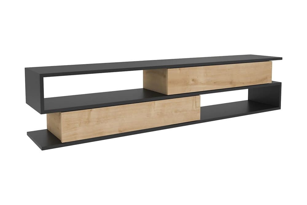 UKHAND Tv-bänk 160x38,6 cm Antracit