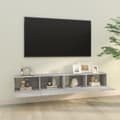 Miniatyrbild 4 av 10: vidaXL Väggmonterade tv-bänkar 2 st 100x30x30 cm konstruerat trä