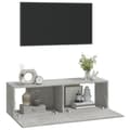 Miniatyrbild 5 av 10: vidaXL Väggmonterade tv-bänkar 2 st 100x30x30 cm konstruerat trä