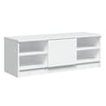 Miniatyrbilde 1 av 10: vidaXL TV-benk hvit 102x35,5x36,5 cm konstruert tre