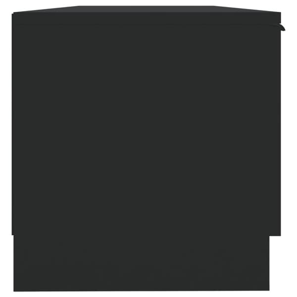 vidaXL TV-benk svart 102x35x36,5 cm konstruert tre