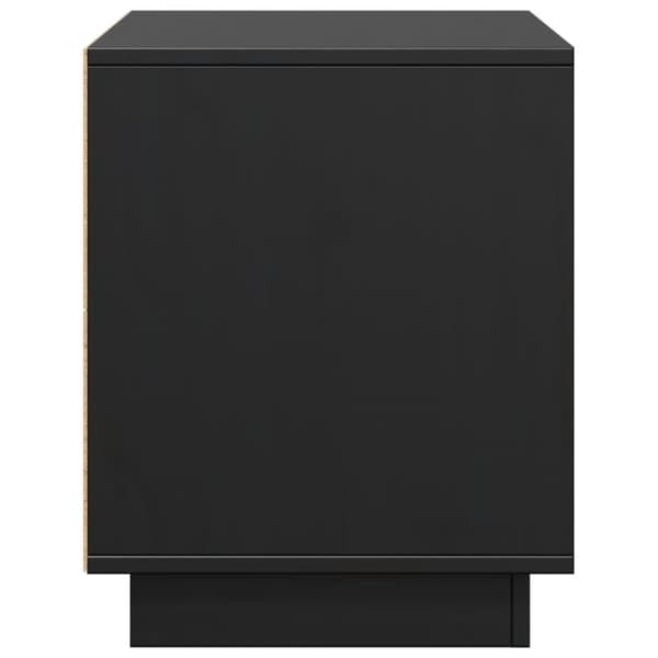 vidaXL TV-benk svart 74x35x44 cm heltre furu