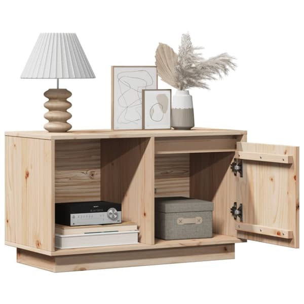 vidaXL Tv-bänk 74x35x44 cm massiv furu