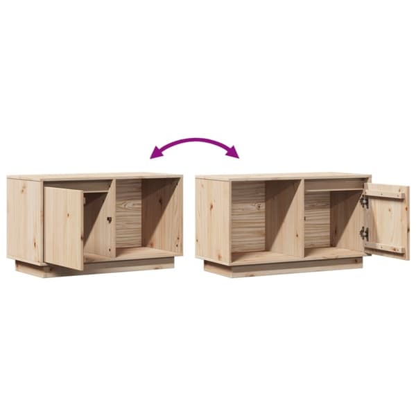 vidaXL Tv-bänk 74x35x44 cm massiv furu