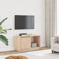 Miniatyrbild 2 av 11: vidaXL Tv-bänk 74x35x44 cm massiv furu