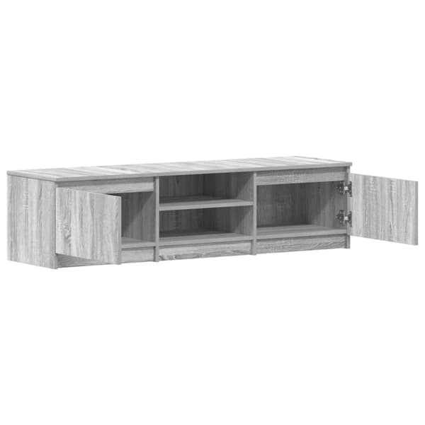 vidaXL TV-benk grå sonoma 140x40x35,5 cm konstruert tre