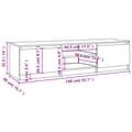 Miniatyrbilde 8 av 11: vidaXL TV-benk grå sonoma 140x40x35,5 cm konstruert tre