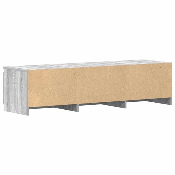 vidaXL TV-benk grå sonoma 140x40x35,5 cm konstruert tre