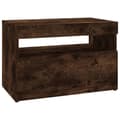 Miniatyrbilde 8 av 11: vidaXL TV-benk med LED-lys røkt eik 60x35x40 cm