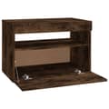 Miniatyrbilde 9 av 11: vidaXL TV-benk med LED-lys røkt eik 60x35x40 cm