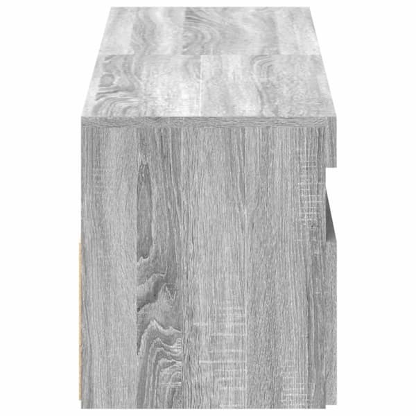 vidaXL TV-benker 2 stk med LED-lys grå sonoma 60x35x40 cm