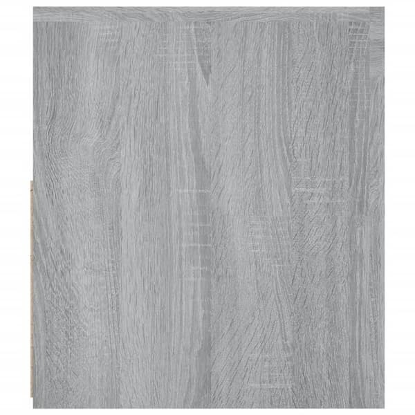 vidaXL TV-benk med LED-lys grå sonoma 120x35x40 cm