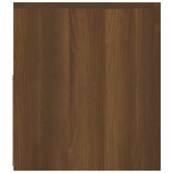 vidaXL TV-benk med LED-lys brun eik 120x35x40 cm