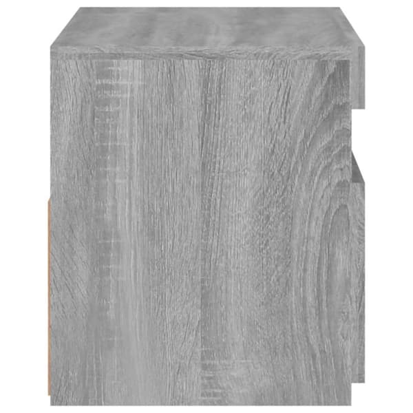 vidaXL TV-benk med LED-lys grå sonoma 60x35x40 cm
