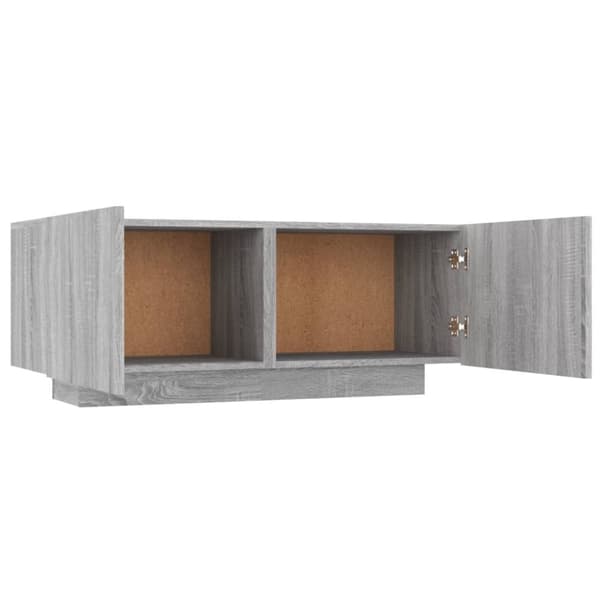 vidaXL TV-benk grå sonoma 100x35x40 cm konstruert tre