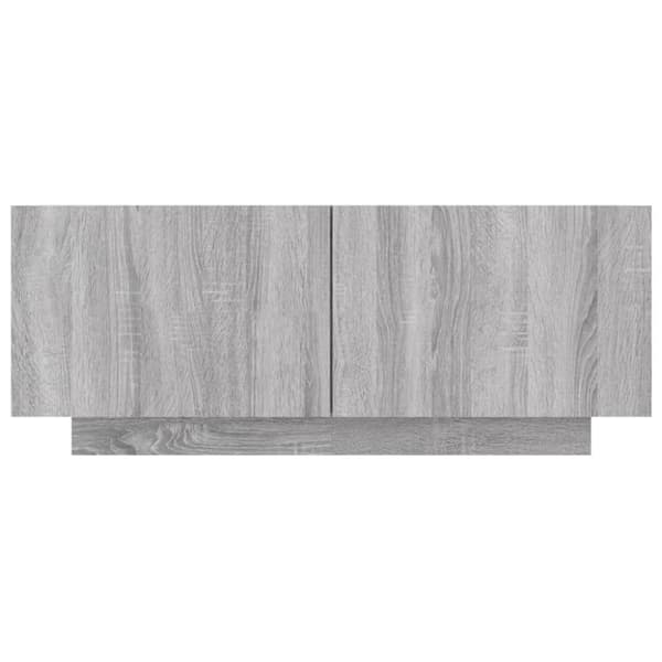 vidaXL TV-benk grå sonoma 100x35x40 cm konstruert tre