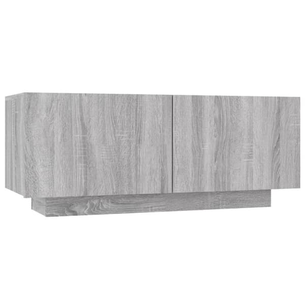 vidaXL TV-benk grå sonoma 100x35x40 cm konstruert tre