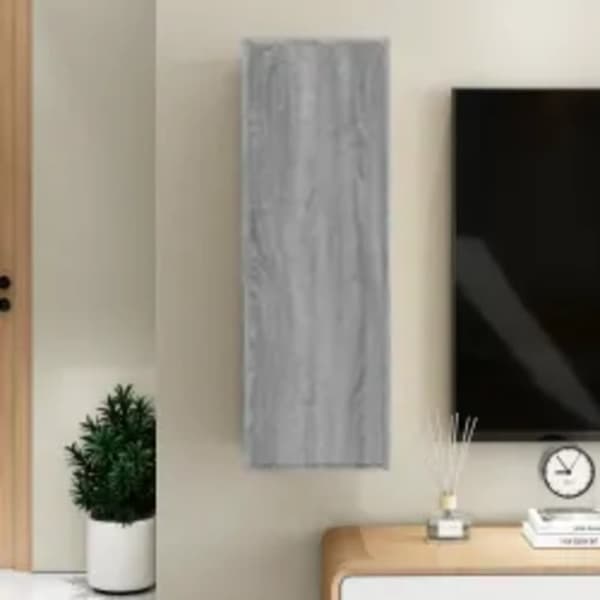 vidaXL TV-benk grå sonoma 30,5x30x90 cm konstruert tre