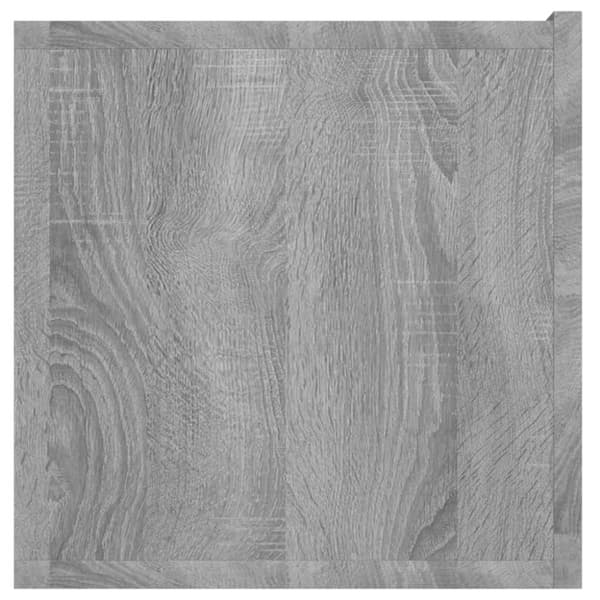 vidaXL Hengende TV-benker grå sonoma 3 stk 60x30x30 cm konstruert tre