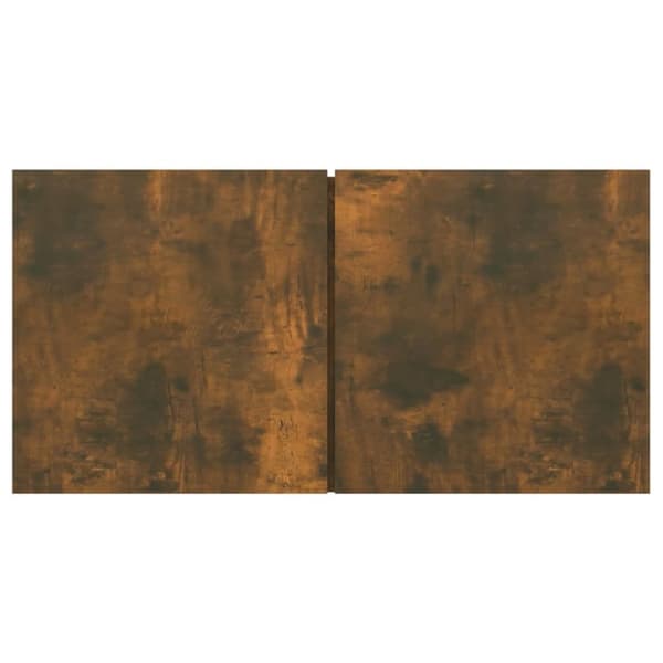 vidaXL Hengende TV-benker 2 stk røkt eik 60x30x30 cm