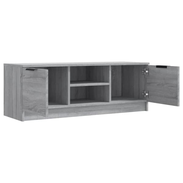 vidaXL TV-bänk grå sonoma 102x35x36,5 cm konstruerat trä