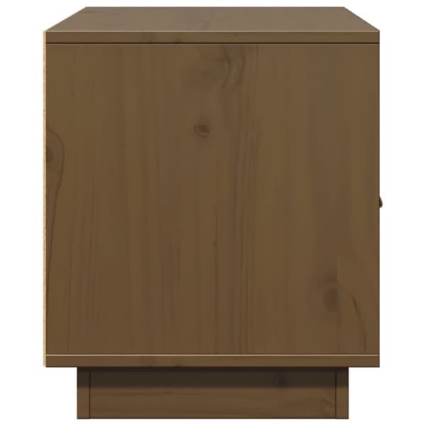 vidaXL Tv-bänk honungsbrun 80x34x40 cm massiv furu