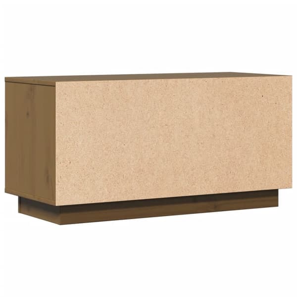 vidaXL Tv-bänk honungsbrun 80x34x40 cm massiv furu
