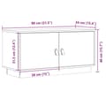Miniatyrbild 11 av 11: vidaXL Tv-bänk honungsbrun 80x34x40 cm massiv furu