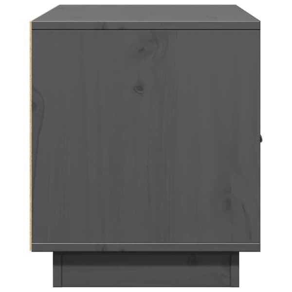 vidaXL TV-benk grå 80x34x40 cm heltre furu