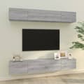 Miniatyrbilde 9 av 9: vidaXL Vegghengte TV-benker 4 stk grå sonoma 100x30x30 cm