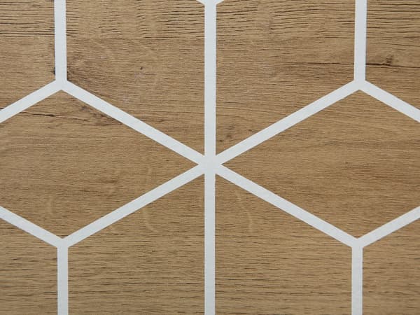 TV-benk Lyst tre MDF 50 x 160 x 40 cm For opptil 60ʺ TV Ben i heltre 2 åpne hyller 2 skap Dekorative fronter Skandinavisk Moderne Retro Stue