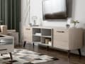 Miniatyrbilde 2 av 11: TV-bord Mørkt Tre Grå for opptil 78” TV-er 2 Dører 4 Skaphyller Moderne